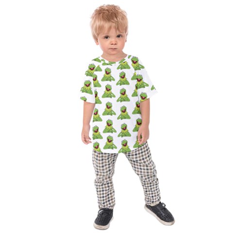 Kermit The Frog Kids  Raglan Tee by Valentinaart