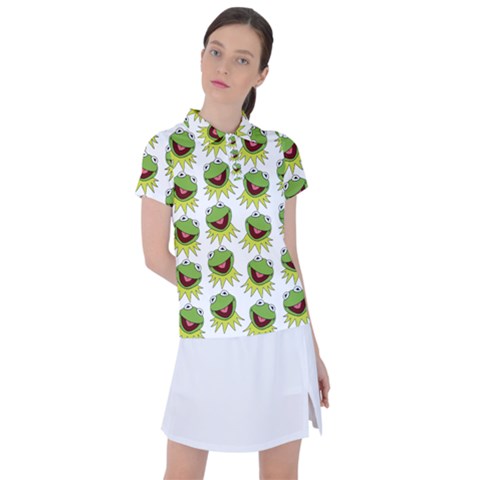 Kermit The Frog Women s Polo Tee by Valentinaart