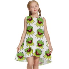 Kermit The Frog Kids  Frill Swing Dress by Valentinaart