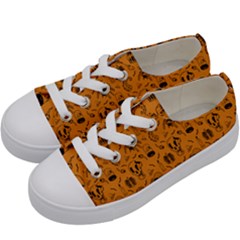 Halloween  Kids  Low Top Canvas Sneakers by Valentinaart