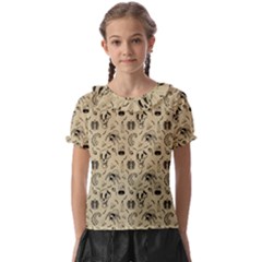 Halloween  Kids  Frill Chiffon Blouse by Valentinaart