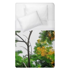 Tree Sunlight Forest Nature Landscape Sunrise Fog Duvet Cover (single Size) by danenraven