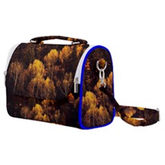 Autumn Fall Foliage Forest Trees Woods Nature Satchel Shoulder Bag by danenraven