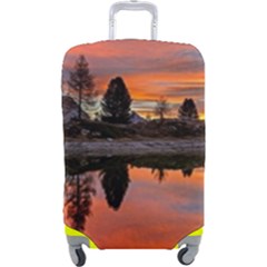 Lago Di Limides Dolomites Alps Italy Mountains Luggage Cover (large) by danenraven