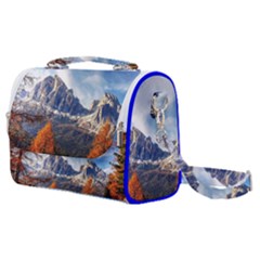 Dolomites Mountains Alps Alpine Trees Conifers Satchel Shoulder Bag by danenraven