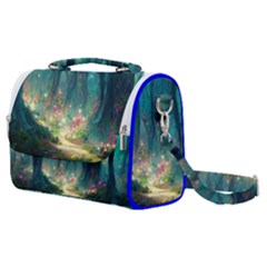 Magical Forest Forest Painting Fantasy Satchel Shoulder Bag by danenraven