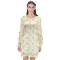 X Mas Texture Pack 3 Long Sleeve Chiffon Shift Dress  by artworkshop