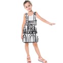 Gold Foil Notre Dame Kids  Sleeveless Dress View1