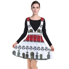 Halloween Borders Trick Plunge Pinafore Dress by artworkshop