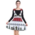 Halloween Borders Trick Plunge Pinafore Dress View1