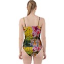 Rainbow Painted Nature Bigcat Cut Out Top Tankini Set View2