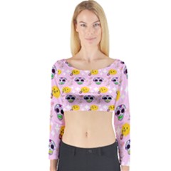 Skullsun Long Sleeve Crop Top by Sparkle