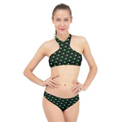 Pixels High Neck Bikini Set by Sparkle