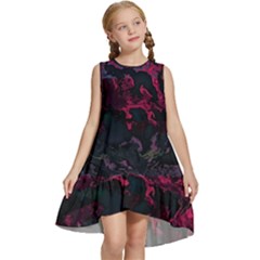 Granite Glitch Kids  Frill Swing Dress by MRNStudios