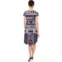 Cassette Recorder 80s Music Stereo Cap Sleeve Midi Dress View2