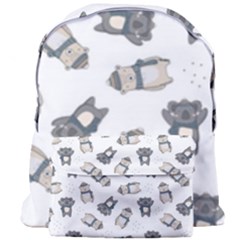 Cute Seamless Pattern With Koala Panda Bear Giant Full Print Backpack by Pakemis