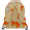 Gold Fish Seamless Pattern Background Rounded Multi Pocket Backpack View3