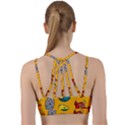 Graffiti Characters Seamless Ornament Line Them Up Sports Bra View2