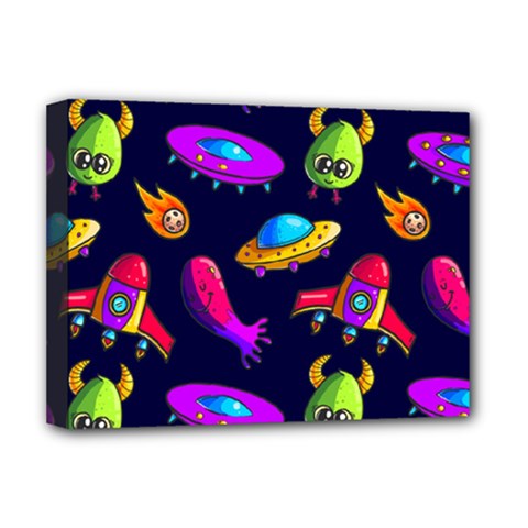 Space Pattern Deluxe Canvas 16  X 12  (stretched)  by Pakemis