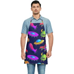 Space Pattern Kitchen Apron by Pakemis