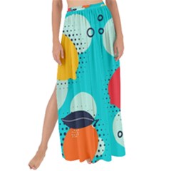 Pop Art Style Citrus Seamless Pattern Maxi Chiffon Tie-up Sarong by Pakemis