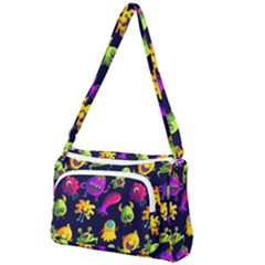 Space Patterns Front Pocket Crossbody Bag by Pakemis