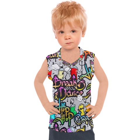 Hip Hop Background Kids  Sport Tank Top by Pakemis