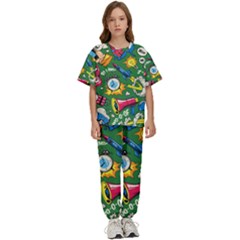 Pop Art Colorful Seamless Pattern Kids  Tee And Pants Sports Set by Pakemis