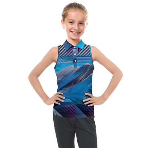 Beautiful  Kids  Sleeveless Polo Tee by Sparkle