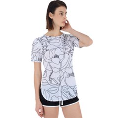 Contemporary Nature Seamless Pattern Perpetual Short Sleeve T-shirt by Pakemis