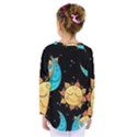 Seamless Pattern With Sun Moon Children Kids  Long Sleeve Tee View2