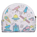 Cute-seamless-pattern-with-space Horseshoe Style Canvas Pouch View2