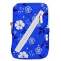 Blooming-seamless-pattern-blue-colors Belt Pouch Bag (Large) View1