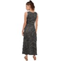 Damask-seamless-pattern V-Neck Chiffon Maxi Dress View2