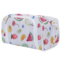 Fruit Summer Vitamin Watercolor Toiletries Pouch by artworkshop