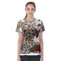 Peacock Graceful Bird Animal Women s Sport Mesh Tee View1