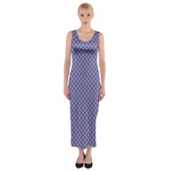 Pattern Fitted Maxi Dress by gasi