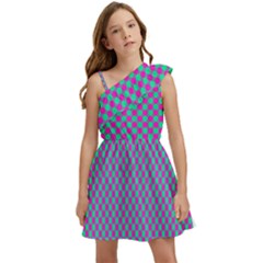 Pattern Kids  One Shoulder Party Dress by gasi