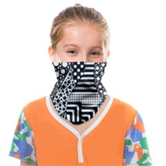 Black And White Face Covering Bandana (kids) by gasi