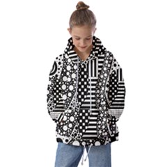 Black And White Kids  Oversized Hoodie by gasi