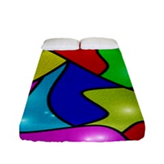 Colorful Abstract Art Fitted Sheet (full/ Double Size) by gasi