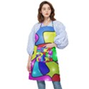 Colorful abstract art Pocket Apron View1