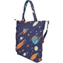 Space Galaxy Planet Universe Stars Night Fantasy Shoulder Tote Bag View2