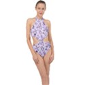 Science Research Curious Search Inspect Scientific Halter Side Cut Swimsuit View1