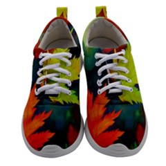 Leaves Foliage Autumn Nature Forest Fall Women Athletic Shoes by Uceng