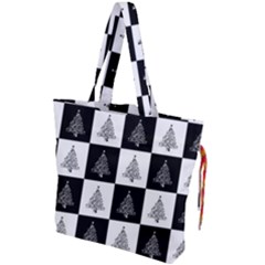 Christmas Tree Xmas Tree Drawstring Tote Bag by Uceng