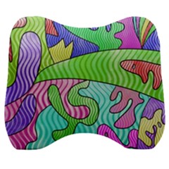 Colorful Stylish Design Velour Head Support Cushion by gasi