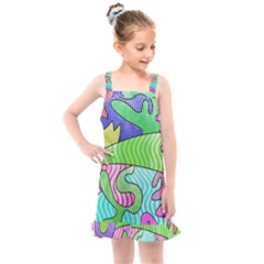 Colorful Stylish Design Kids  Overall Dress by gasi