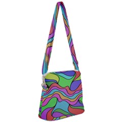 Colorful Stylish Design Zipper Messenger Bag by gasi