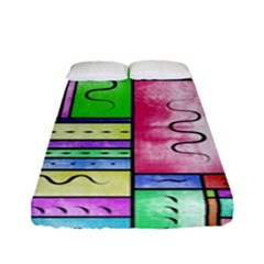 Colorful Pattern Fitted Sheet (full/ Double Size) by gasi